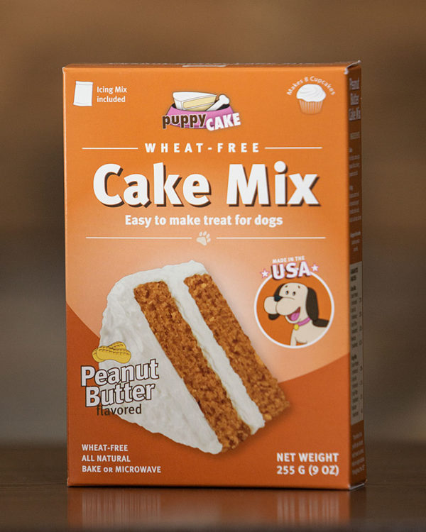 puppy cake mix peanut putter